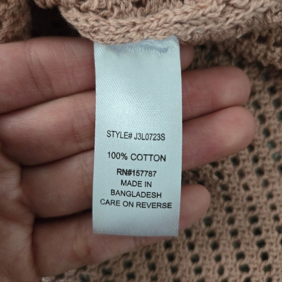 FCT With Love Pointelle Knit Tank Dress. Nude. Size Large. New. - Picture 7 of 9